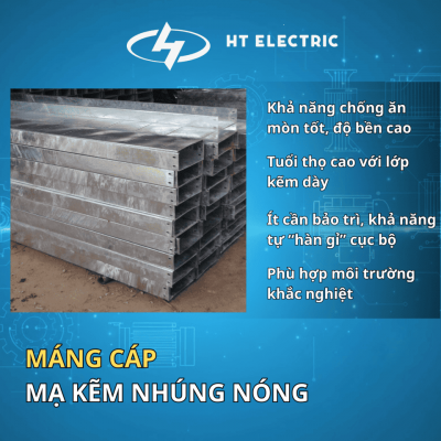 MÁNG CÁP MẠ KẼM NHÚNG NÓNG