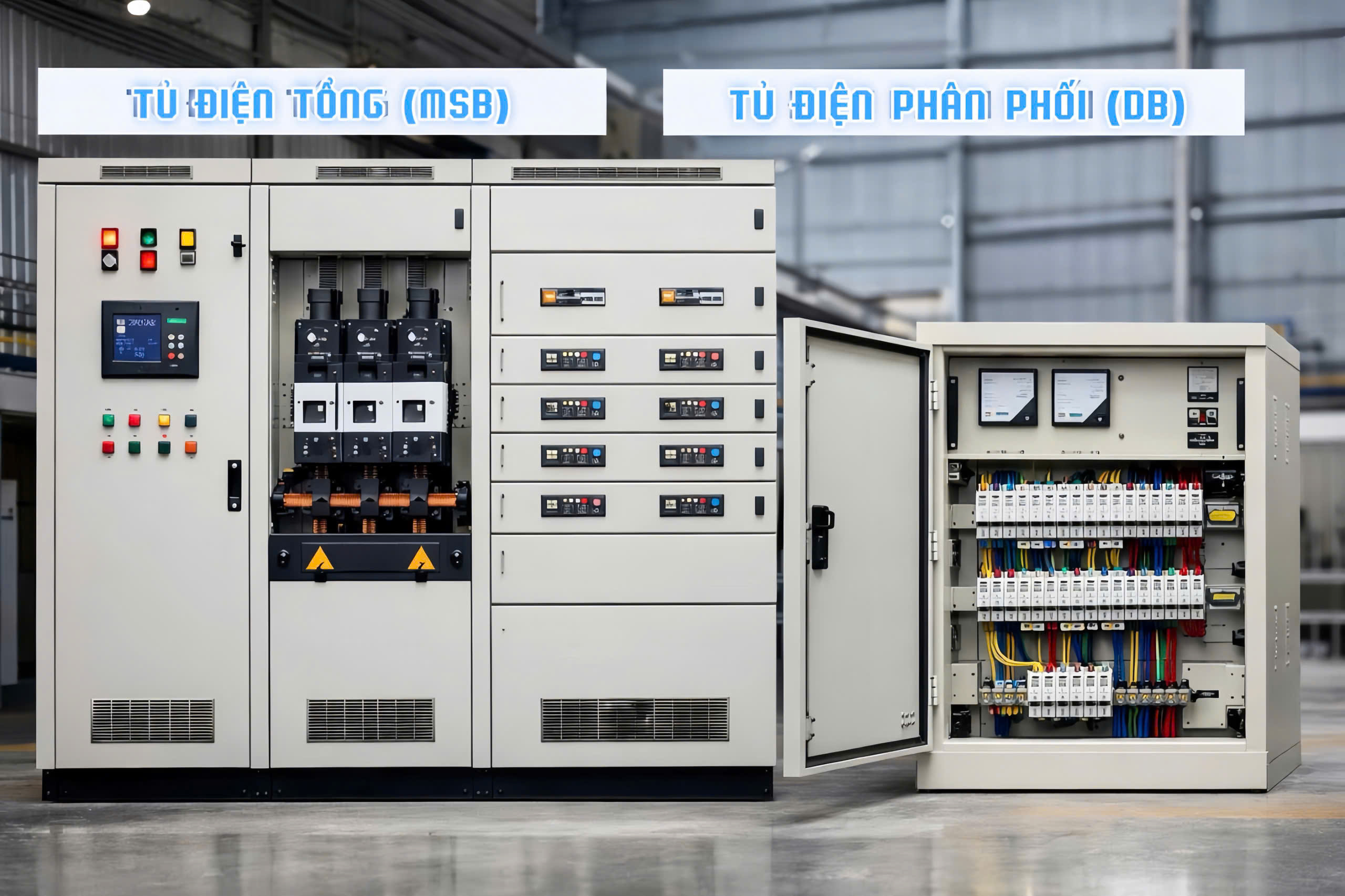 TỦ ĐIỆN TỔNG VÀ TỦ ĐIỆN PHÂN PHỐI